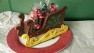266 3D Santa Sleigh Chocolate Candy Mold